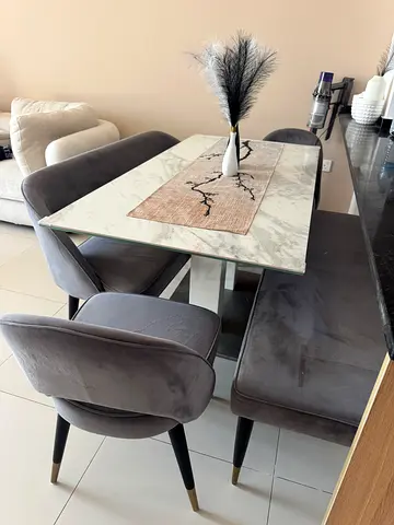 Dining table with chairs
