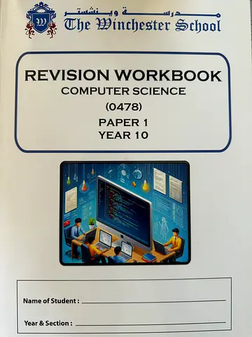 Revision Workbook - Computer Science Paper 1 Year 10 (The Winchester School)