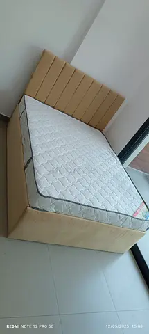 Double size storage bed including spring mattres brand new selling