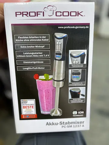 ProfiCook Akku-Stabmixer PC-SM 1237 A — Cordless Hand Blender