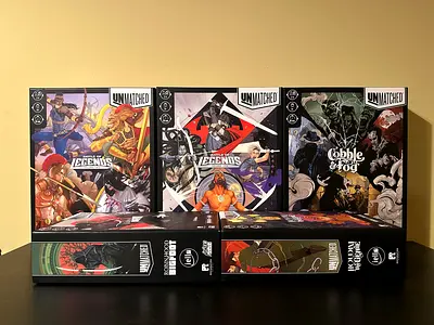 Unmatched board game set — 5 boxed Sets