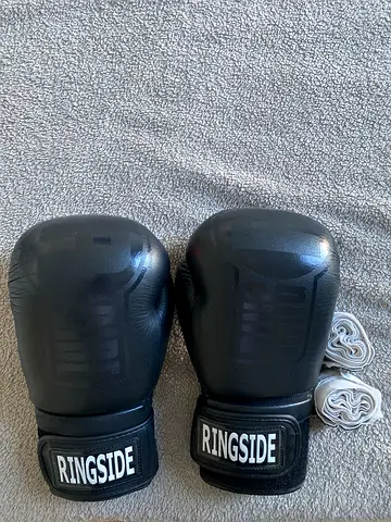 Ringside Boxing Gloves with Hand Wraps - Perfect Condition
