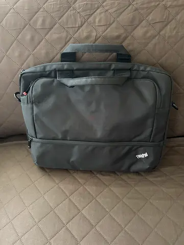 Black Lenovo ThinkPad laptop bag - slim briefcase style