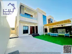 For rent in Al Helio 2, Ajman: a modern villa with spacious areas and a large yard, at a bargain pri