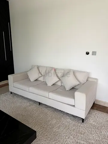 Light Beige Sofa set with Cushions - Good Condition