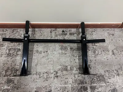 Adjustable Doorway Pull-Up / Chin-Up Bar - Black
