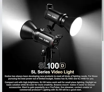 Godox SL100D SL Series Video light
