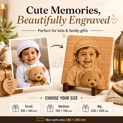 Custom Engraved Wooden Photo Plaques
