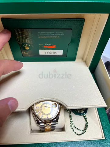Rolex Datejust Two-Tone sky dweller jubilee bracelet Mens Watch with Box and Papers