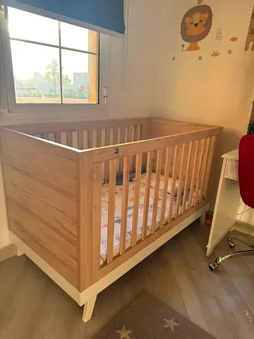 Mamas and Papas Baby Crib in Light Oak Finish - Great Condition