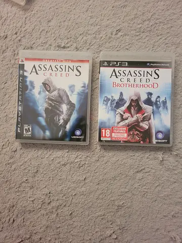 Assassins Creed Brotherhood + Assassins Creed (PS3) - Good Condition