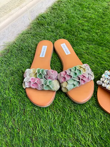 Steve Madden beaded braided flat sandals - Size : EU 37