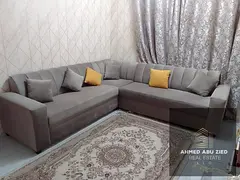 Large furnished one-bedroom apartment with a spacious closed kitchen, bathroom, high-end finishes, c