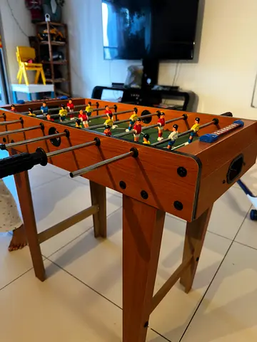Foosball Table with Wood Finish