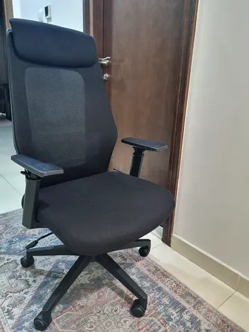 Ergonomic Black Office Chair with Adjustable Armrests