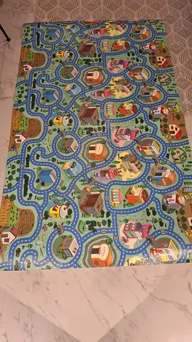 Childrens Play Mat with Roads and Town Design - Gently Used