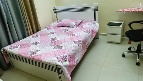 Used double bed frame with mattress and bedside table Excellent condition