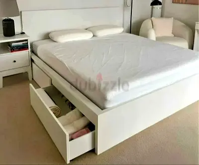 Ikea king size bed with mattress available in perfect condition