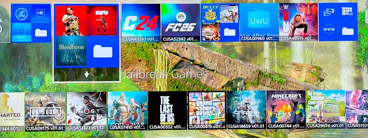 PS4 Slim (“Jail-break”) +28 games