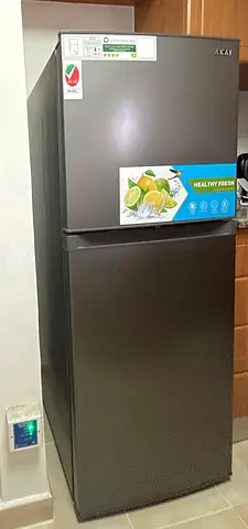 Akai 2-Door Top Freezer Refrigerator - Good Working Condition