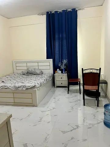 Fully furnished family room for rent in shabiya 10