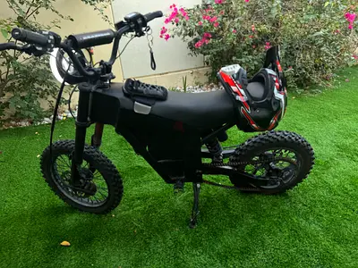 Kids Electric Dirt Bike - Small Off-Road E-Bike with Helmet Included