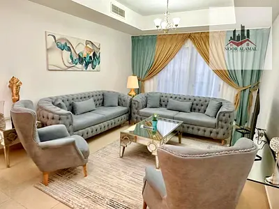 Sharjah Al Taawun, the first inhabitant, direct view of the lake, a room and a hall, a large area,