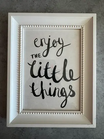 White Wooden Photo Frame with Stand and Wall Mount