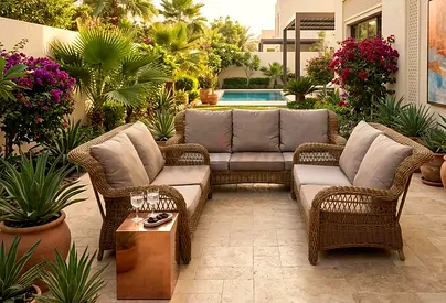 PAN Home Parlstone garden sofa set