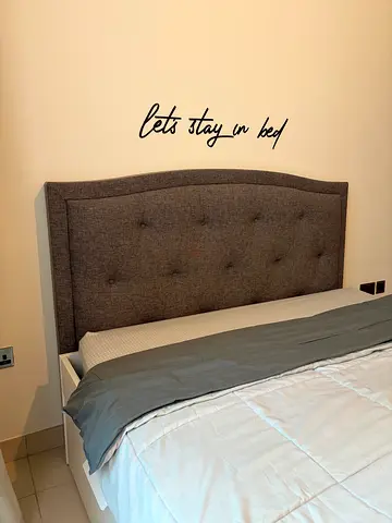 Home Centre Queen Upholstered Headboard – Excellent Condition