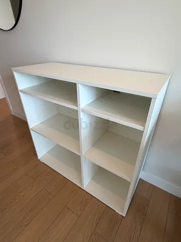 White 6-Compartment Cube Storage Shelf from IKEA