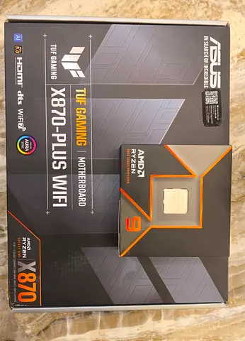 Ryzen 9 9950x and Asus Tuf X870-plus wifi