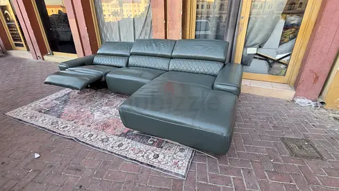 Premium Quality real leather electric recycliner lshape sofa comfortable From Koila living brand