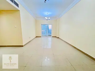 On Dubai border 2 bhk with master room . Wall drop. Balcony with 4 cheque