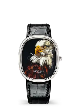 Patek Philippe Watch with Eagle Dial – Elegant Leather Strap