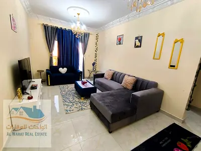 A fully furnished one-bedroom apartment for monthly rent in Al Jurf 2 area, a prime location next t