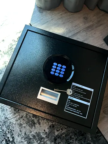 Safe Box Top Opening Drawer Security Safe, Home Steel with Keypad and Manual Override Keys