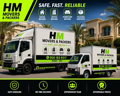 HM Movers  Packers – House, Villa  Office Relocation in Dubai