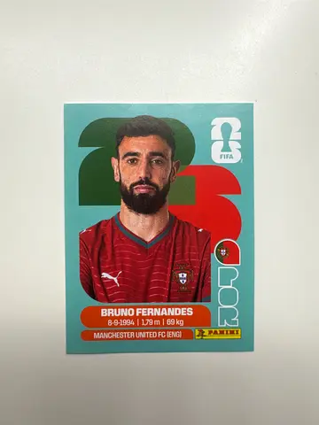 Panini World Cup 2026 Bruno Fernandes Portugal Sticker