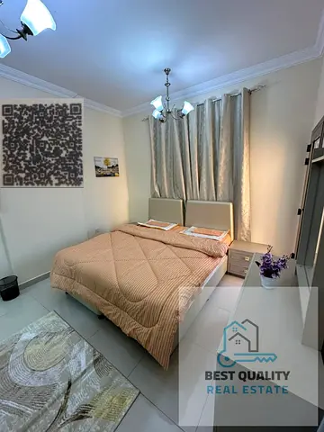Furnished studio apartment for monthly rent in Ajman, Al Rawda