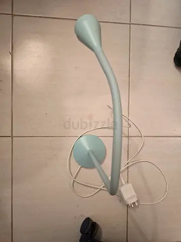 Ikea minimalist adjustable table study lamp - pale blue