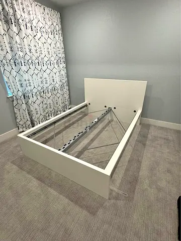 IKEA Malm Double size bed frame with mattress. - Good Condition