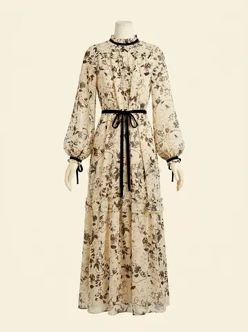 Vero Moda Botanical Floral Maxi Dress – New with Tags – XS