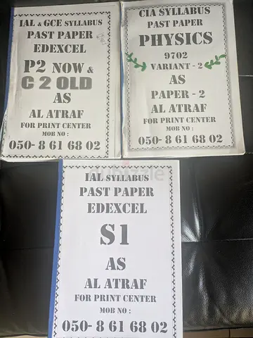 AS level previous year question papers binded