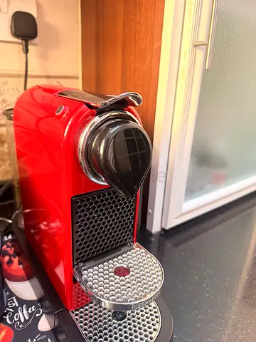 Red Nespresso-style Capsule Coffee Machine - Good Working Condition