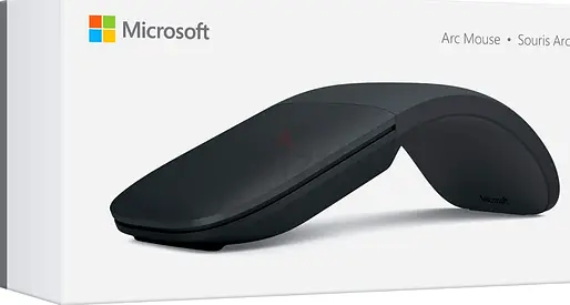 Microsoft Surface Arc Bluetooth Mouse - Black (Slim, Foldable)