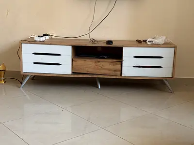 Wooden TV Cabinet/Entertainment Unit with Drawers