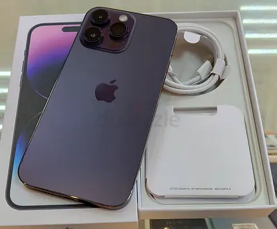 iPhone 14 Pro Max 128GB - Deep Purple, Like New with Box  Charger