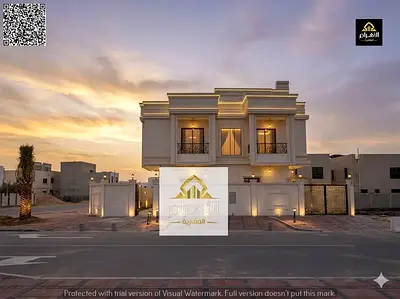 Luxury villa for sale, price includes registration fees, negotiable. Located near services and Emirates Road 611.