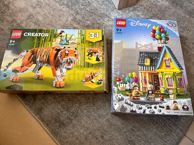 LEGO Creator Tiger 3-in-1 (31119) + LEGO Disney Up House (43217) - Brand New Sealed